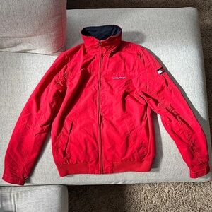 Tommy Hilfiger Men's Vibrant Red Bomber Jacket